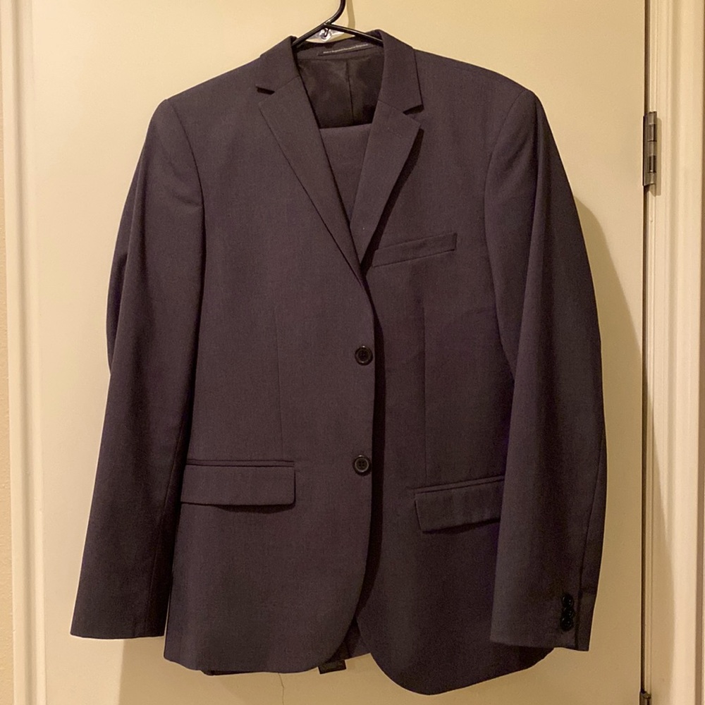 H&M slim fit suit coat-charcoal gray, 38R